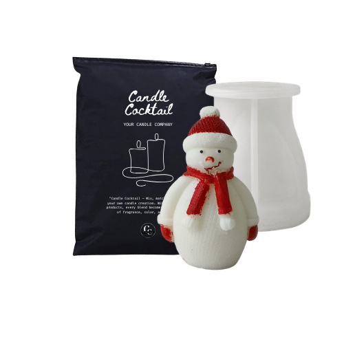 Kerzenform | Schneemann mit Winterkleidung | Candle Cocktail® | #306
