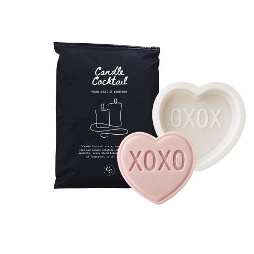 Kerzenform | Süßes Herz XOXO | Candle Cocktail® | #324