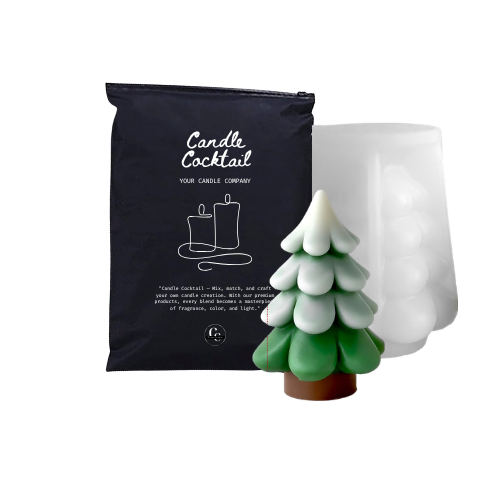 Kerzenform | Weihnachtsbaum mit Stamm | Candle Cocktail® | #398