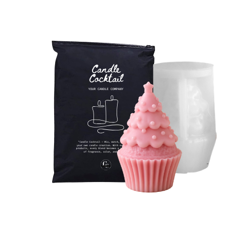 Kerzenform | Weihnachtsbaum-Cupcake | Candle Cocktail® | #401