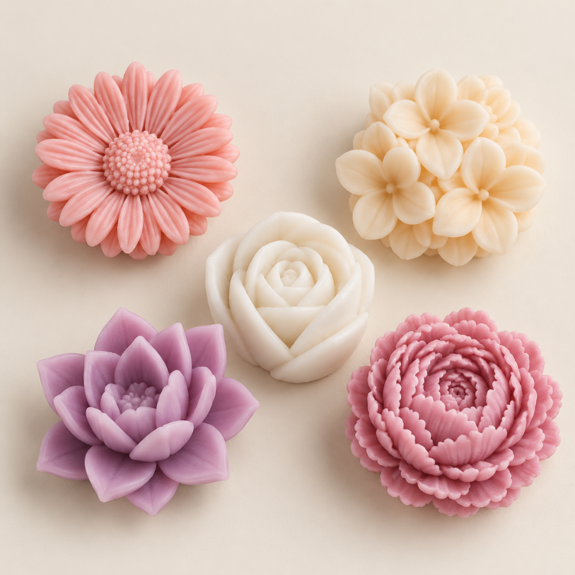 Kerzenformen | 5 blühende Blumen Set | Candle Cocktail®