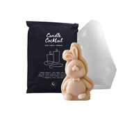Kerzenform | Hase mit Schleife | Candle Cocktail® | #258