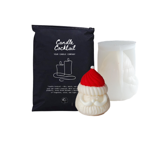 Kerzenform | Weihnachtsmann-Gesicht | Candle Cocktail® | #282