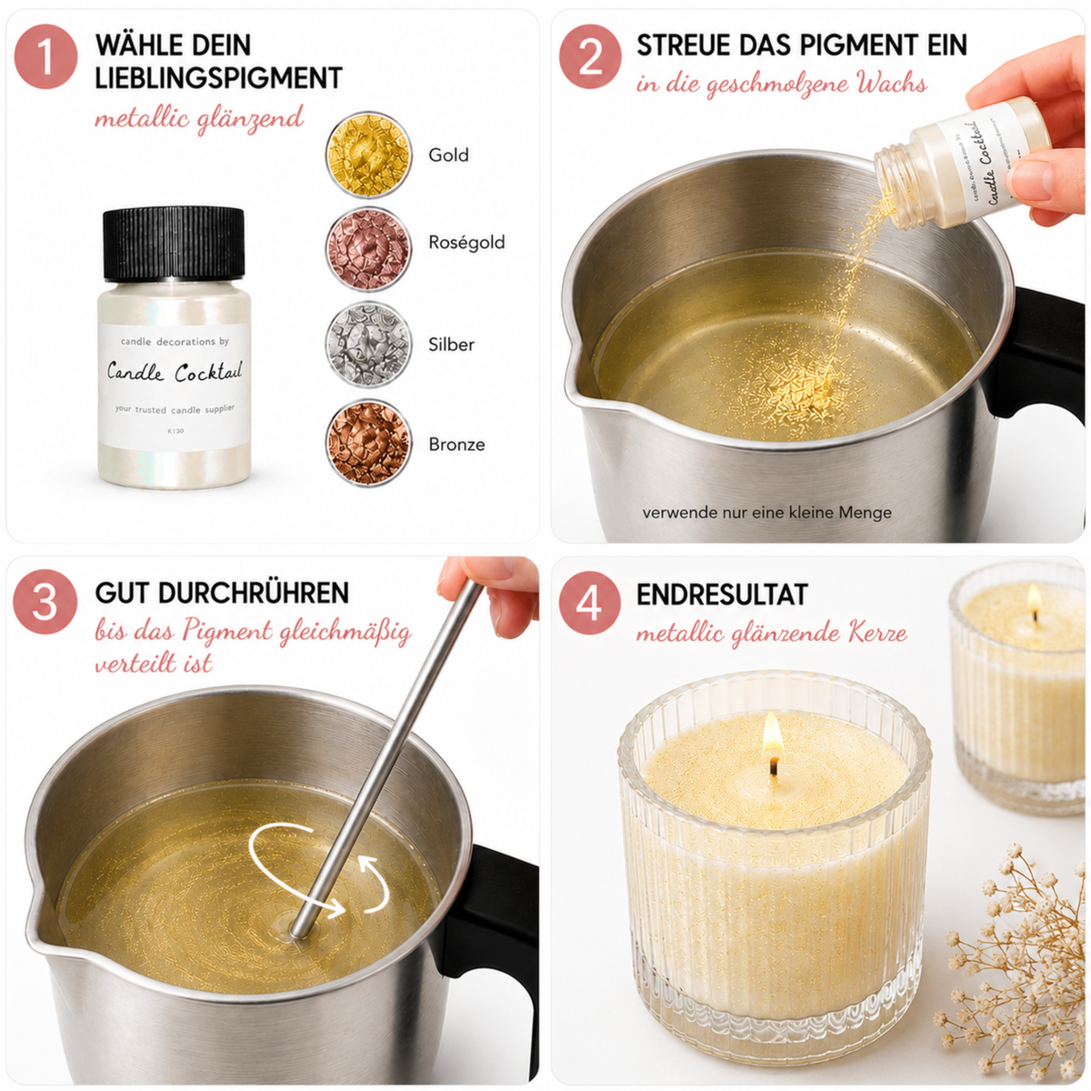 Farbstoff | Gold | Candle Cocktail® | ca. 15–25 Gramm