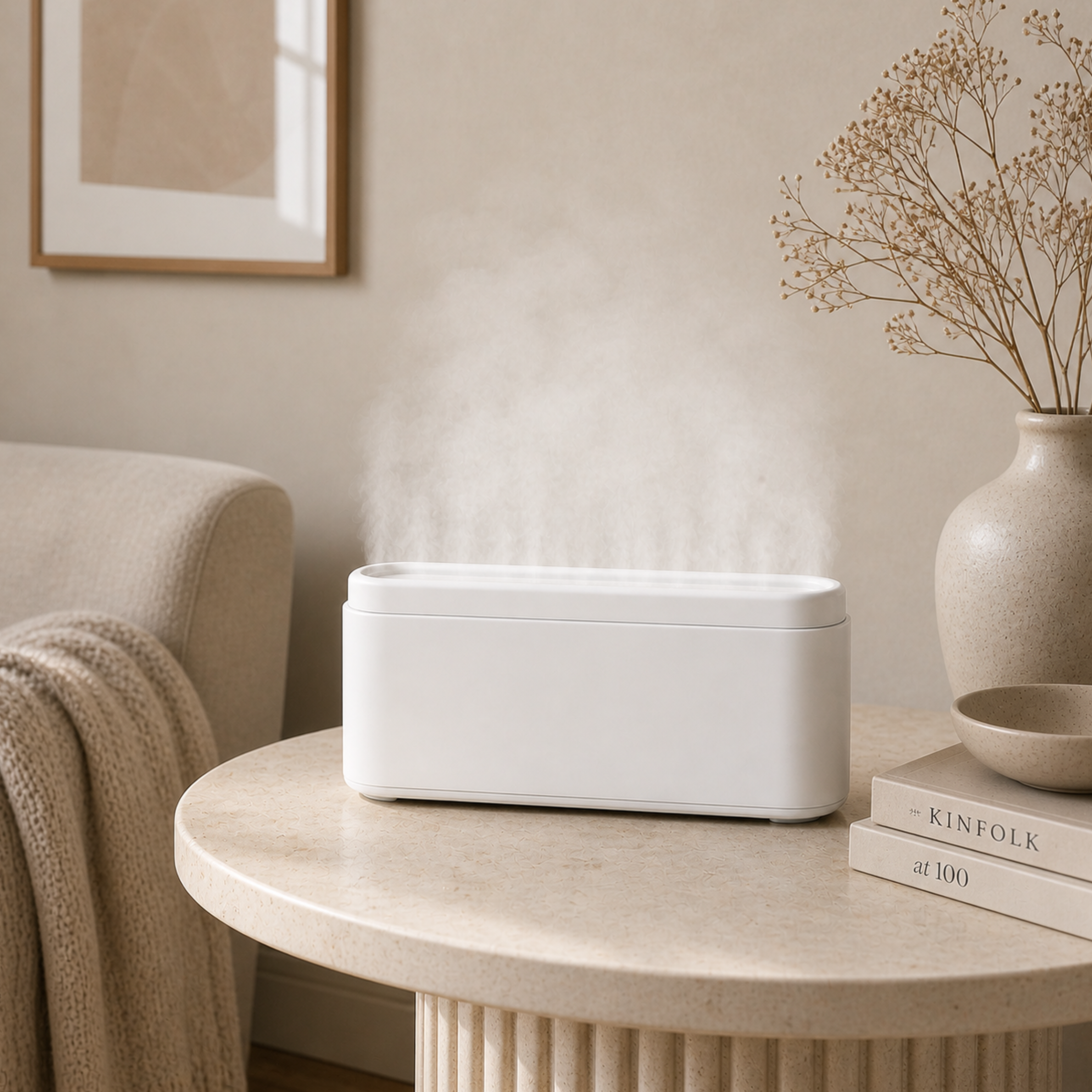 Flame Diffuser & Humidifier – Weiß