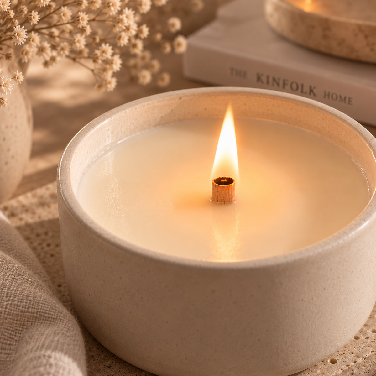 Holzdocht | O-Form | Inkl. Dochthalter | Candle Cocktail®
