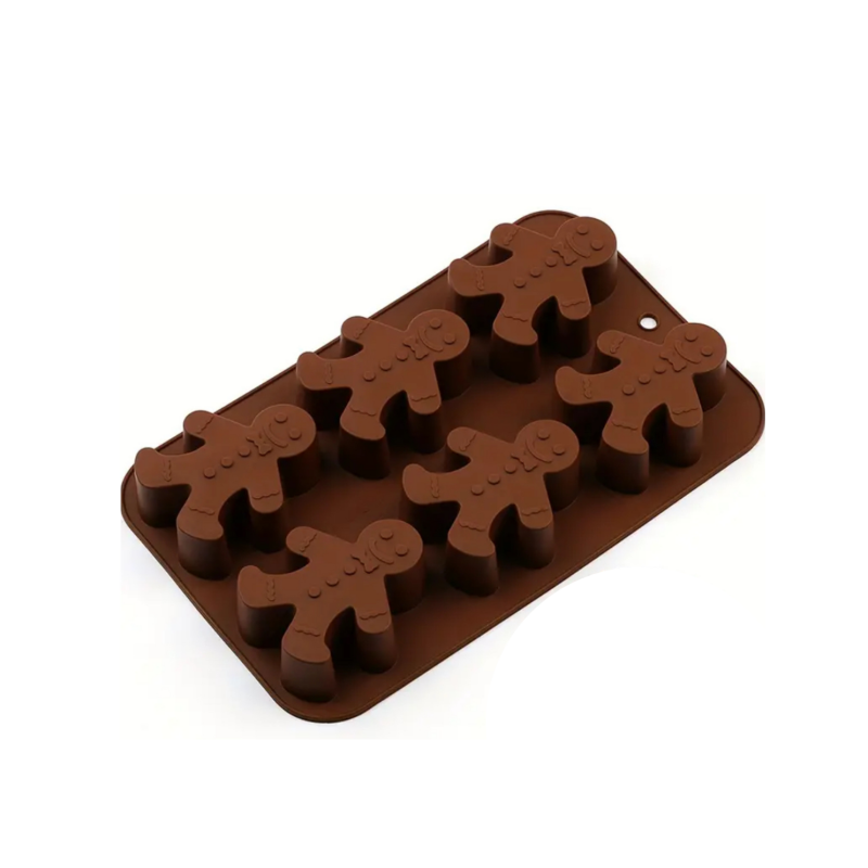 Silikonform | 6 Mittlere Lebkuchen | 25 x 16 cm | Candle Cocktail®