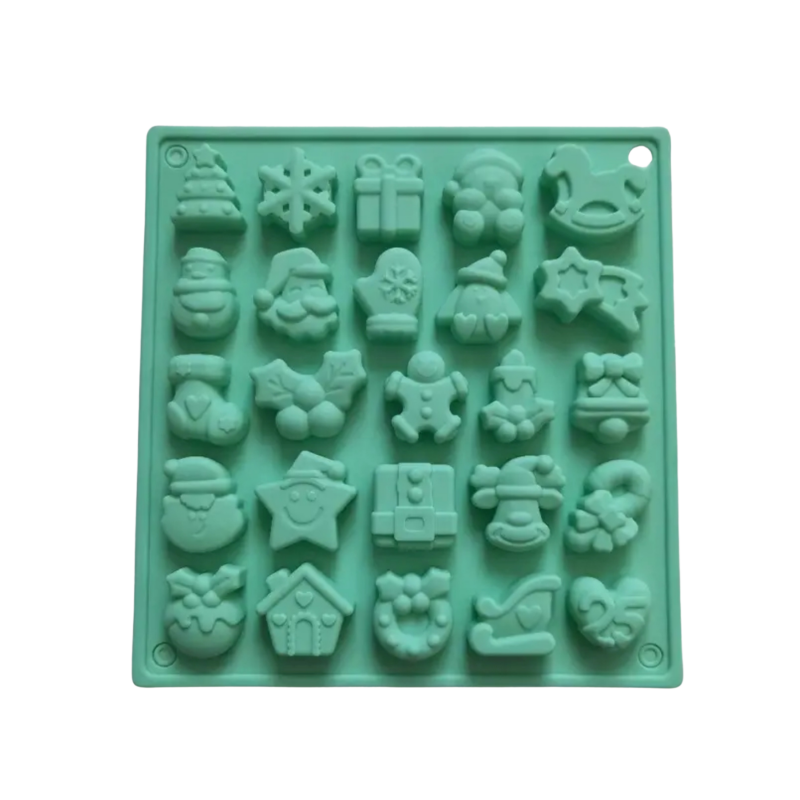 Silikonform | Weihnachtsdeko-Matte | 17 x 18 cm  | #55 | Candle Cocktail®