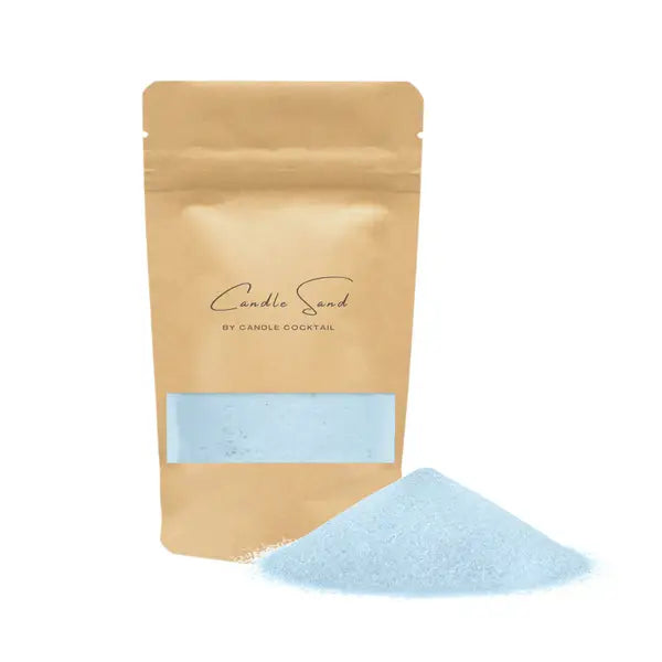 Candle Cocktail® | Kerzensand | Blau | 25 KG mit 400 Dochte