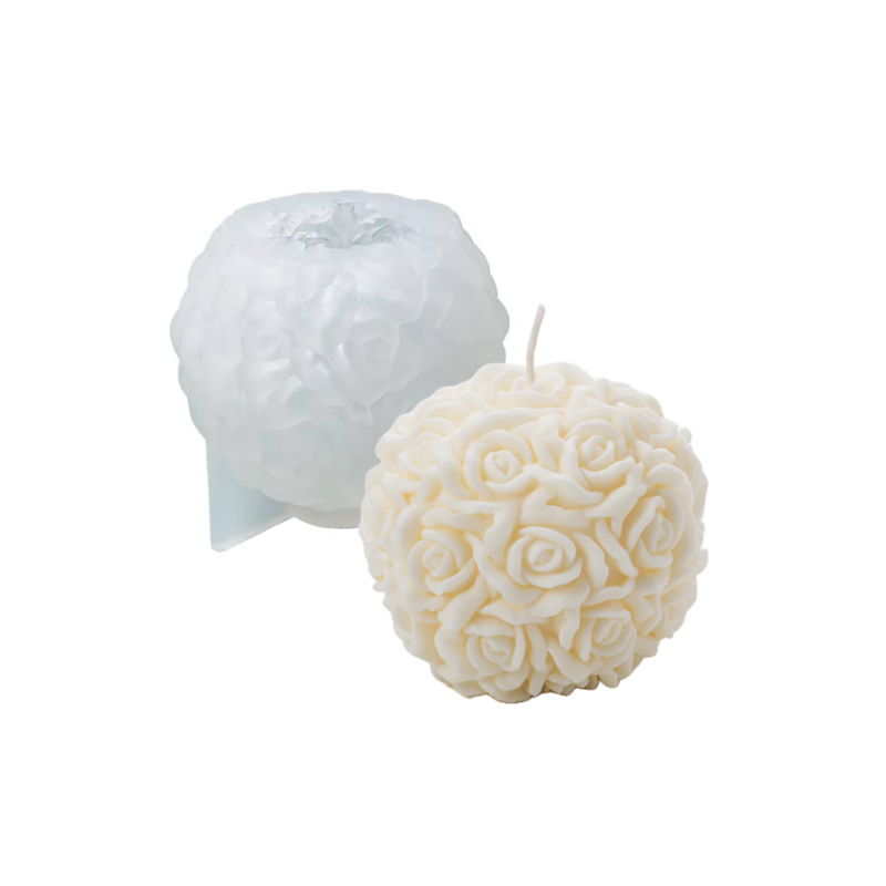 Silikonform Rosenstrauß | Kerzen & Deko selber machen | Candle Cocktail®