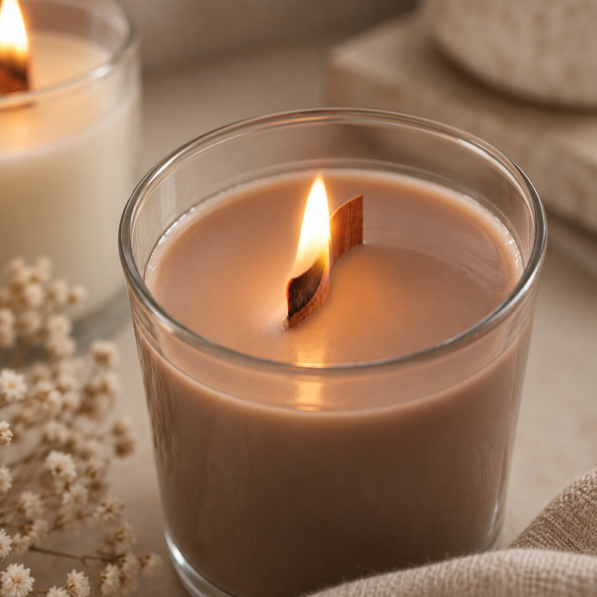 Holzdocht | S-Form | Inkl. Dochthalter | Candle Cocktail®