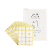 Dochtaufkleber | 5 Blatt | Candle Cocktail®