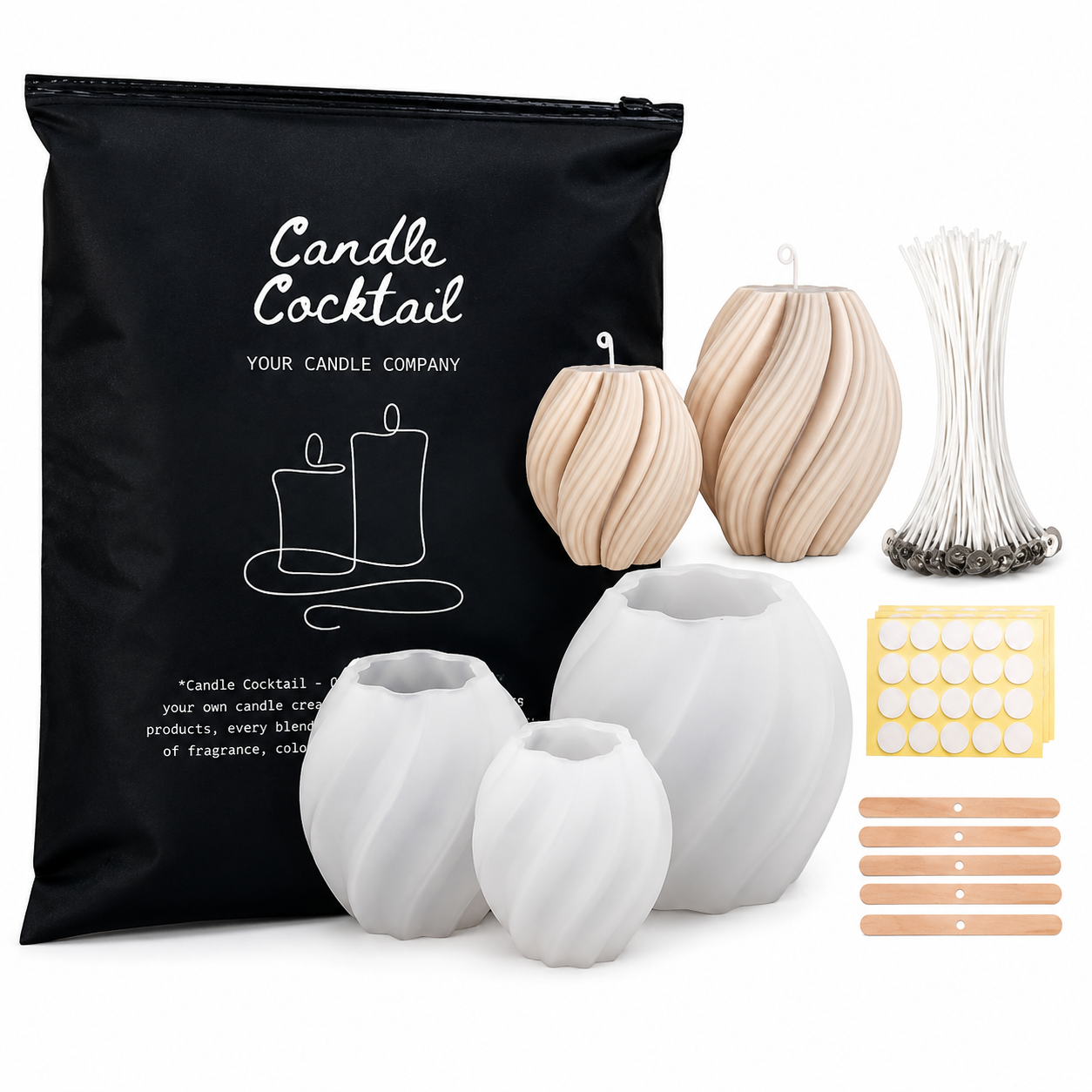 Kerzenformen | Swirl Set | Candle Cocktail®