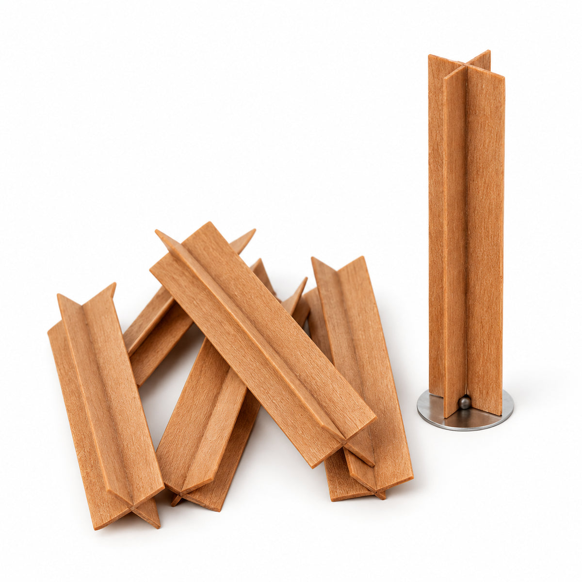 Holzdocht | X-Form | Inkl. Dochthalter | Candle Cocktail®