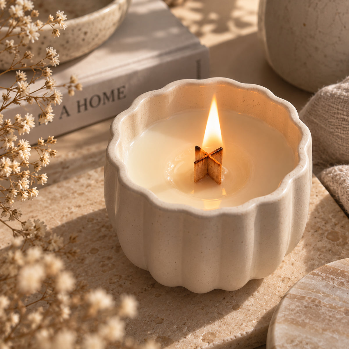 Holzdocht | X-Form | Inkl. Dochthalter | Candle Cocktail®