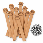 Holzdocht | Weihnachtsmann | 13 mm x 120 mm | Inkl. Dochthalter | Candle Cocktail®